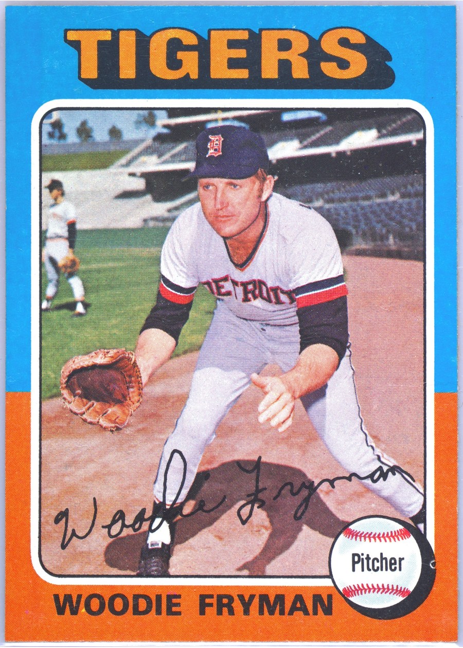 1975 Topps #166 Woodie Fryman, Detroit Tigers