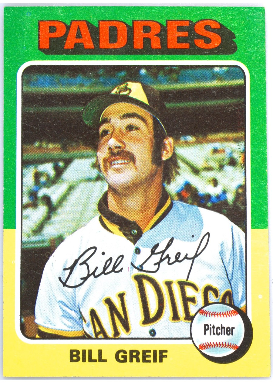1975 Topps #168 Bill Greif, San Diego Padres