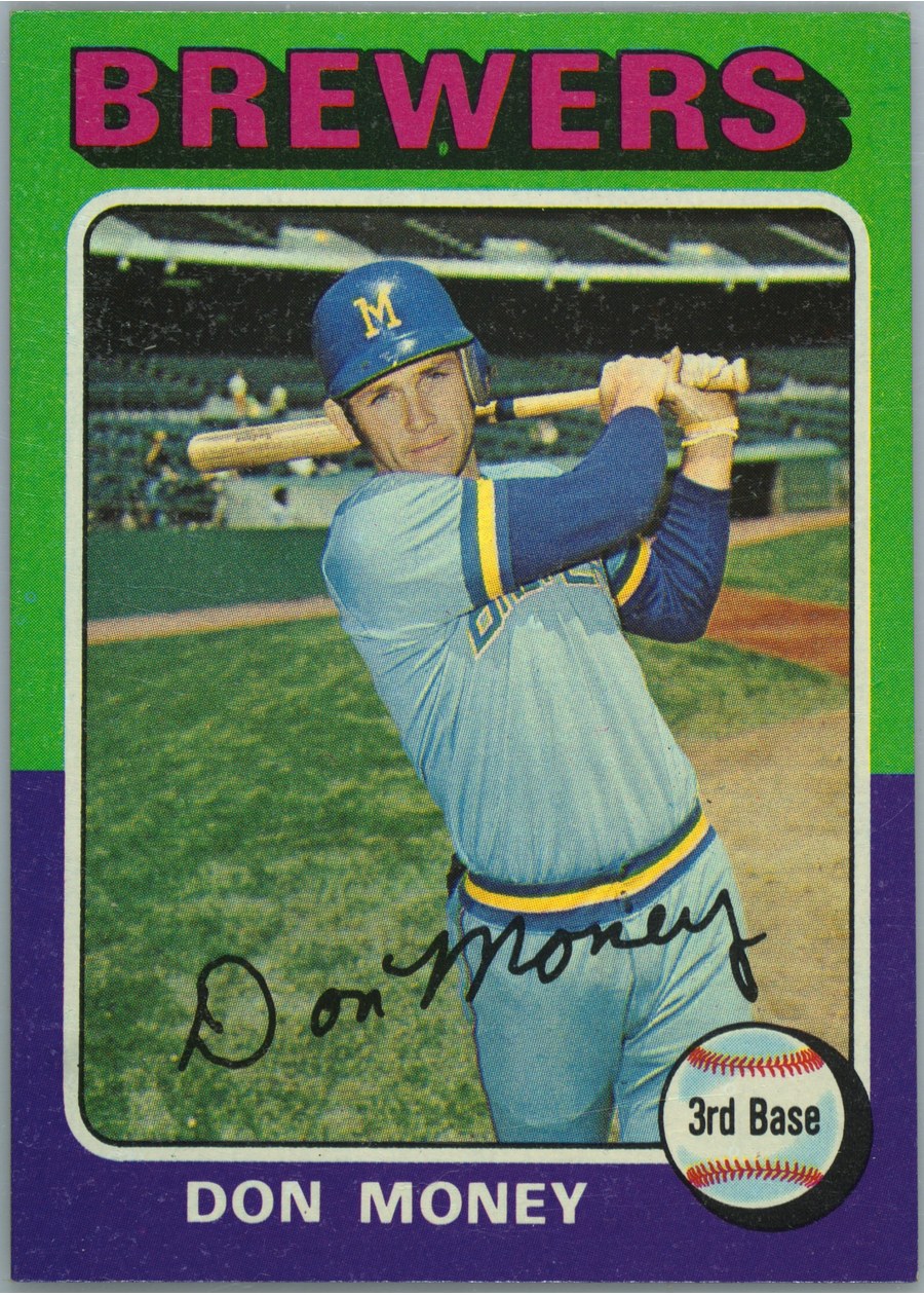 1975 Topps #175 Don Money, Milwaukee Brewers