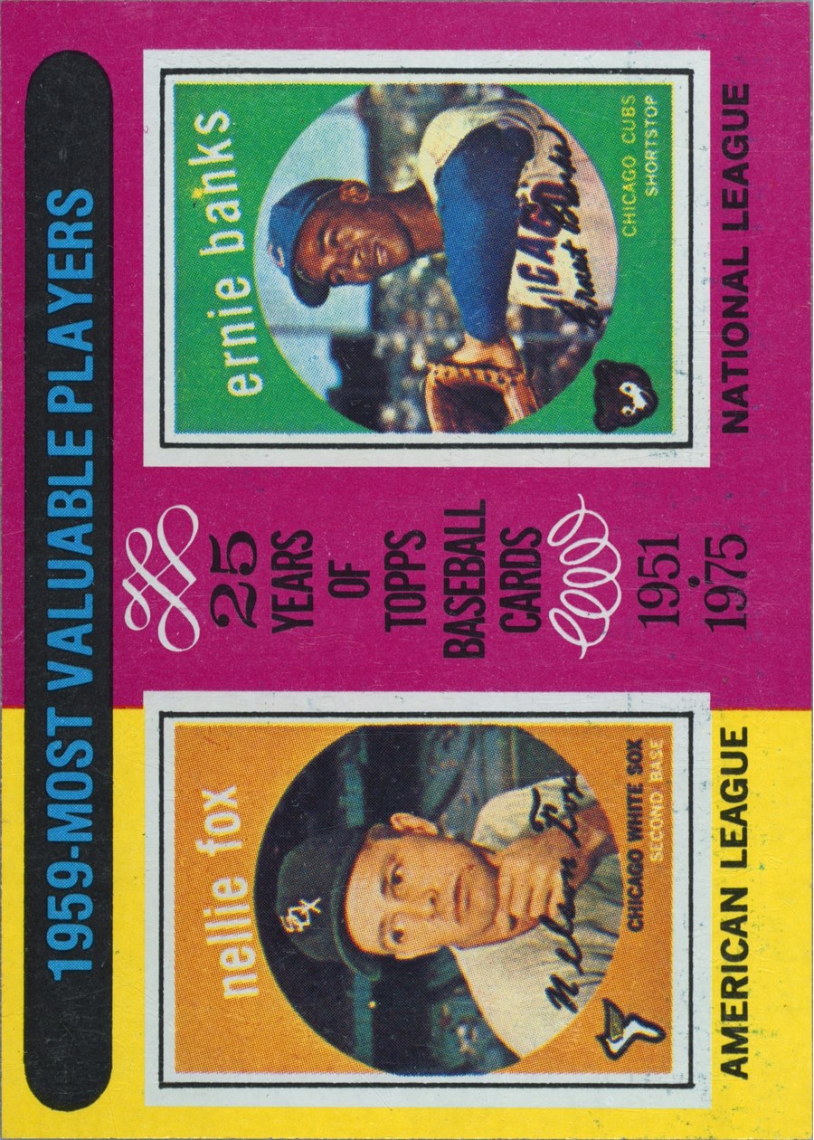 1975 Topps #197 1959 MVPs, Chicago White Sox