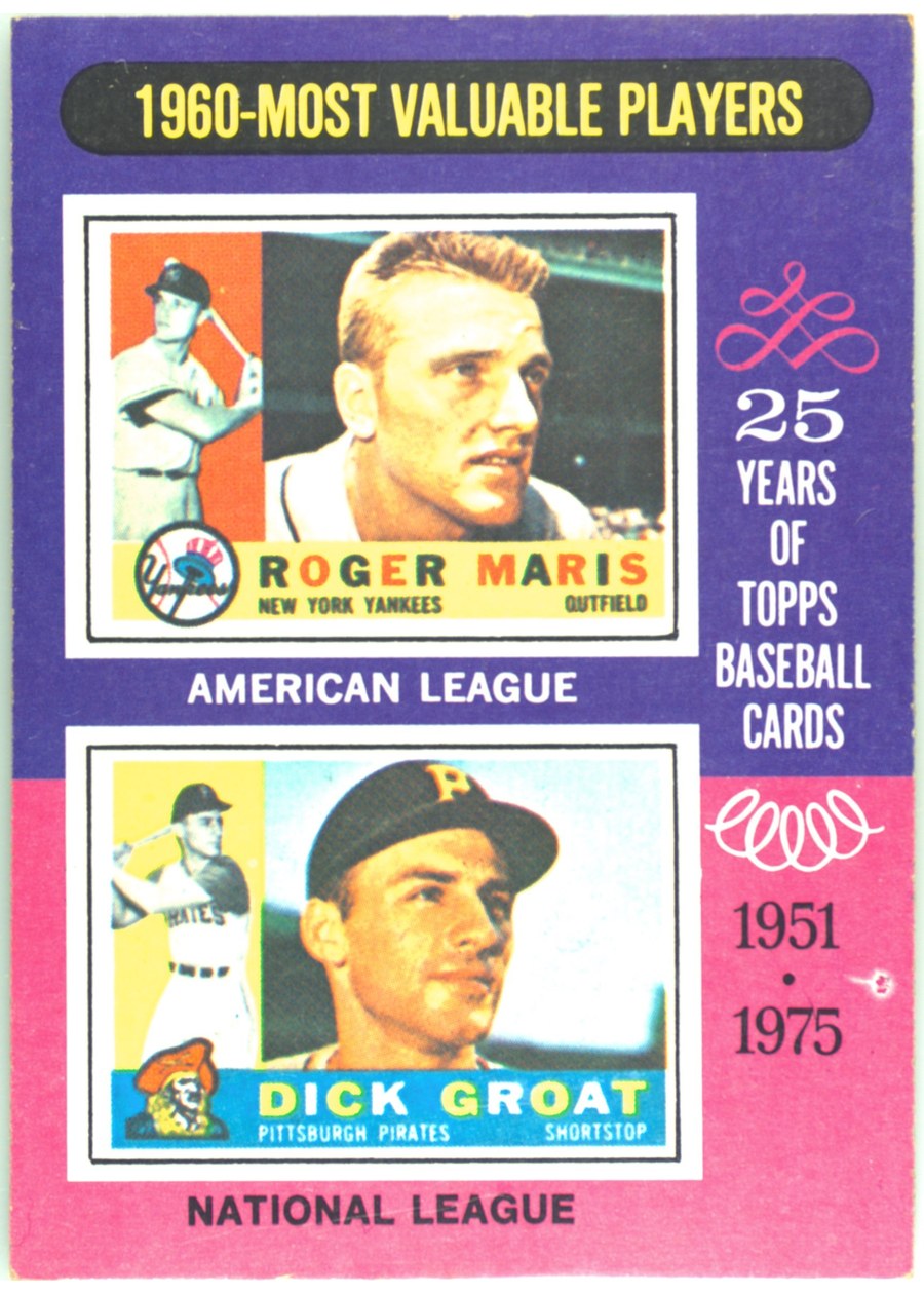 1975 Topps #198 1960 MVPs, New York Yankees