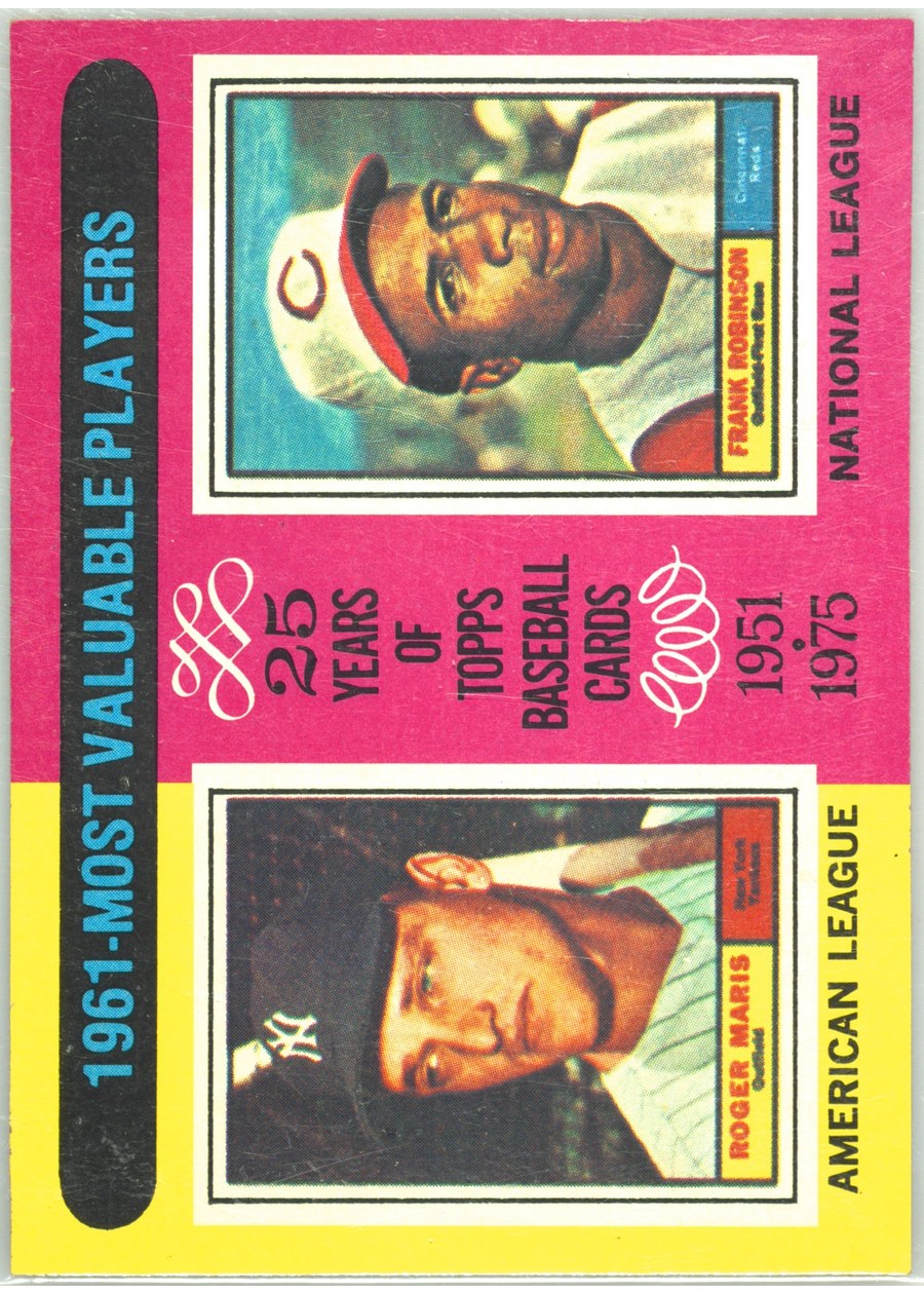 1975 Topps #199 1961 MVPs, New York Yankees