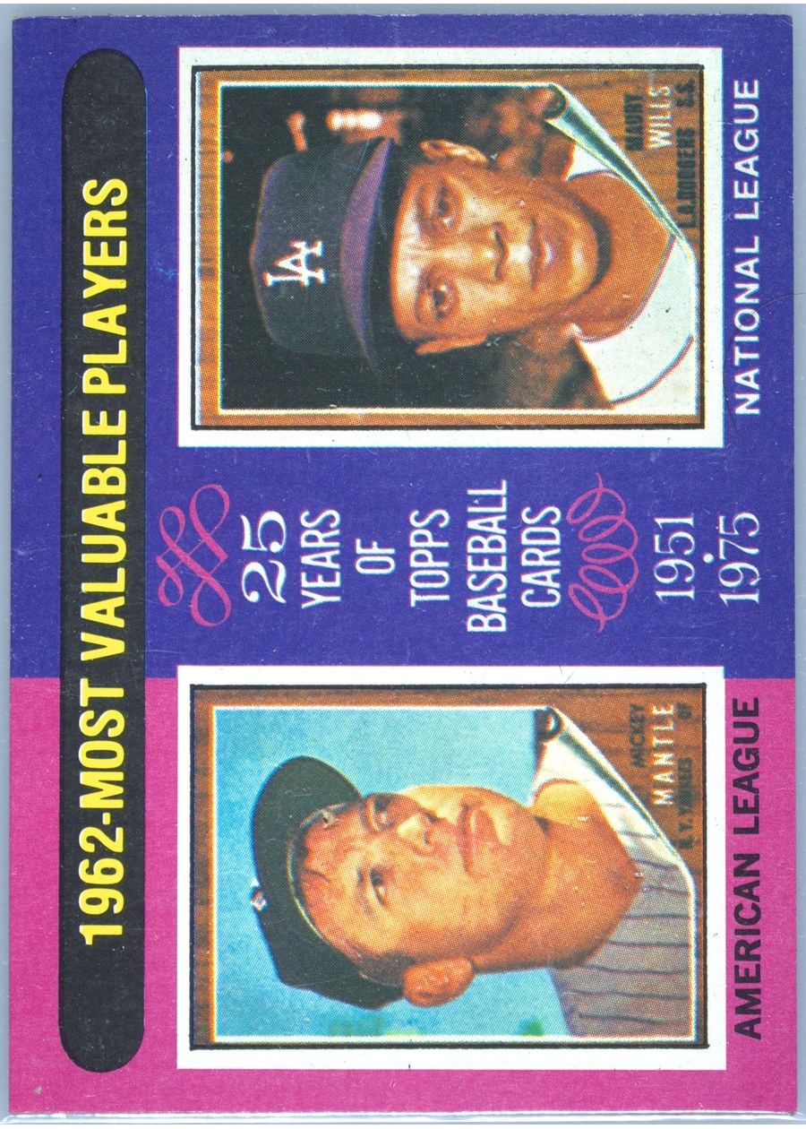1975 Topps #200 1962 MVPs, New York Yankees
