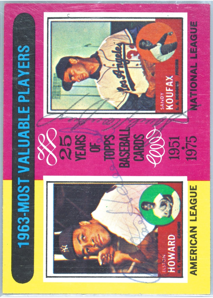 1975 Topps #201 1963 MVPs, New York Yankees