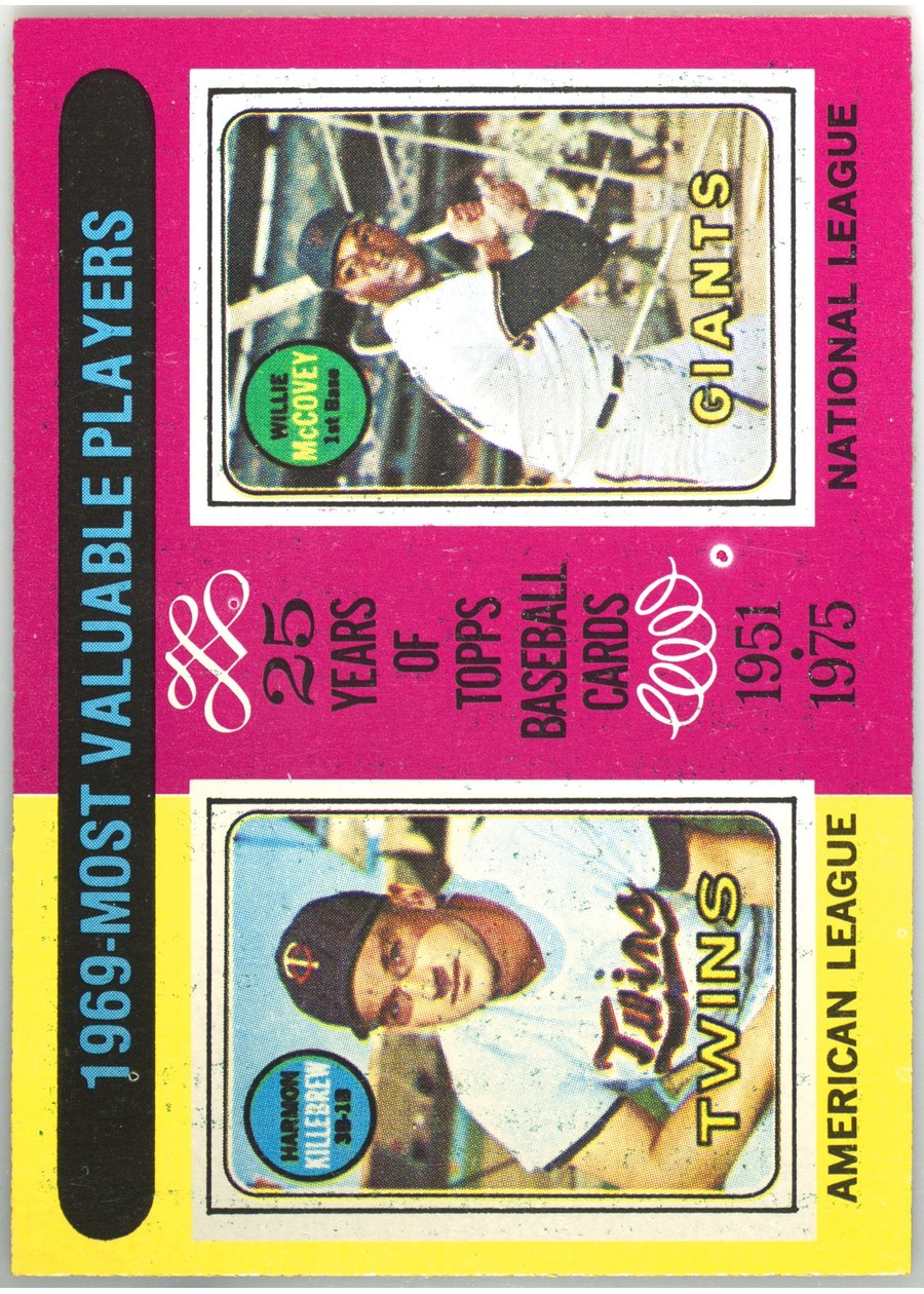 1975 Topps #207 1969 MVPs, Minnesota Twins