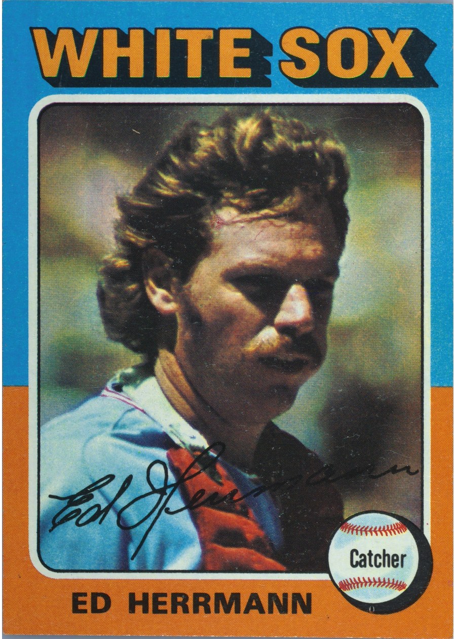 1975 Topps #219 Ed Herrmann, Chicago White Sox