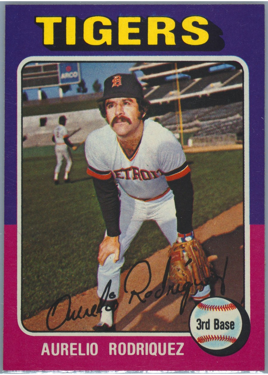 1975 Topps #221 Aurelio Rodriguez, Detroit Tigers