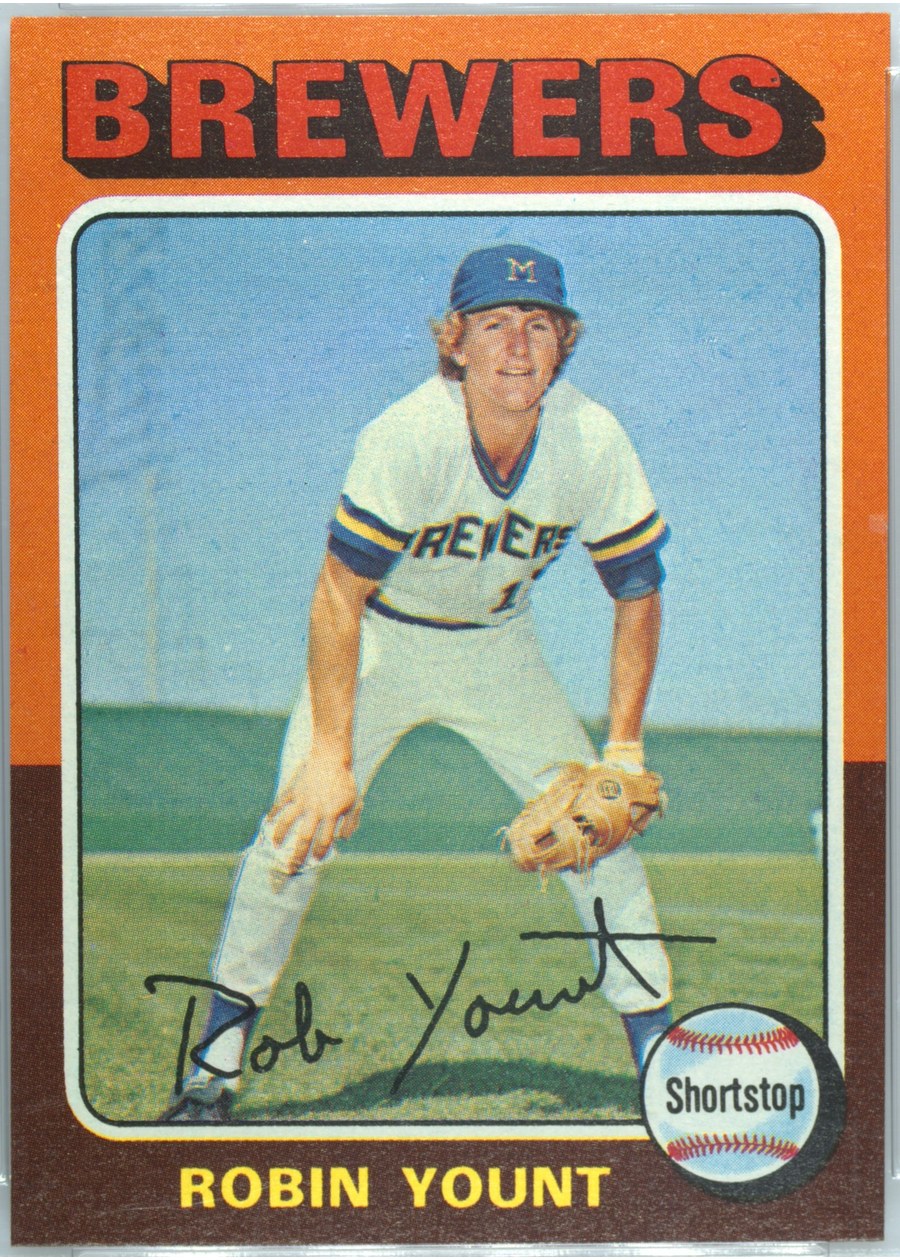 1975 Topps #223 Robin Yount, Milwaukee Brewers