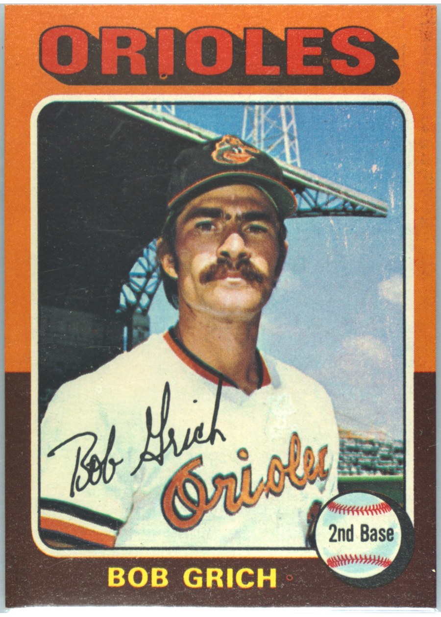 1975 Topps #225 Bob Grich, Baltimore Orioles