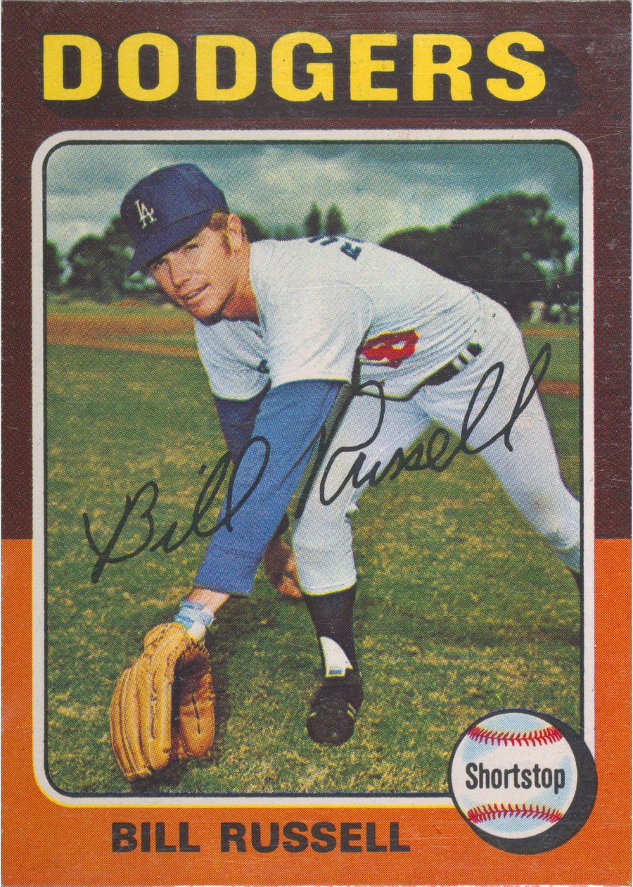 1975 Topps #23 Bill Russell, Los Angeles Dodgers