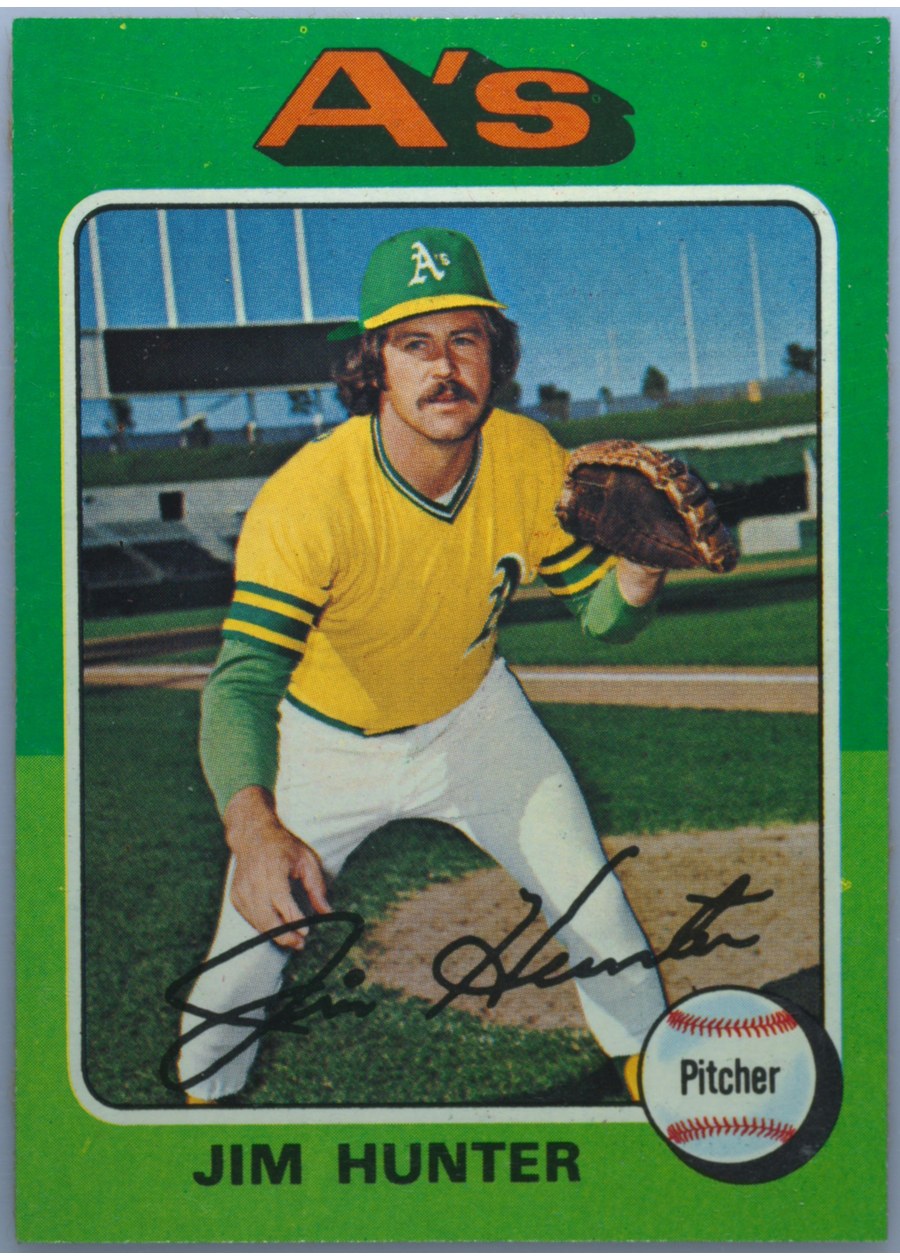 1975 Topps #230 Jim Hunter, Oakland Athletics