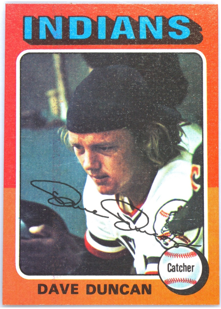 1975 Topps #238 Dave Duncan, Cleveland Indians