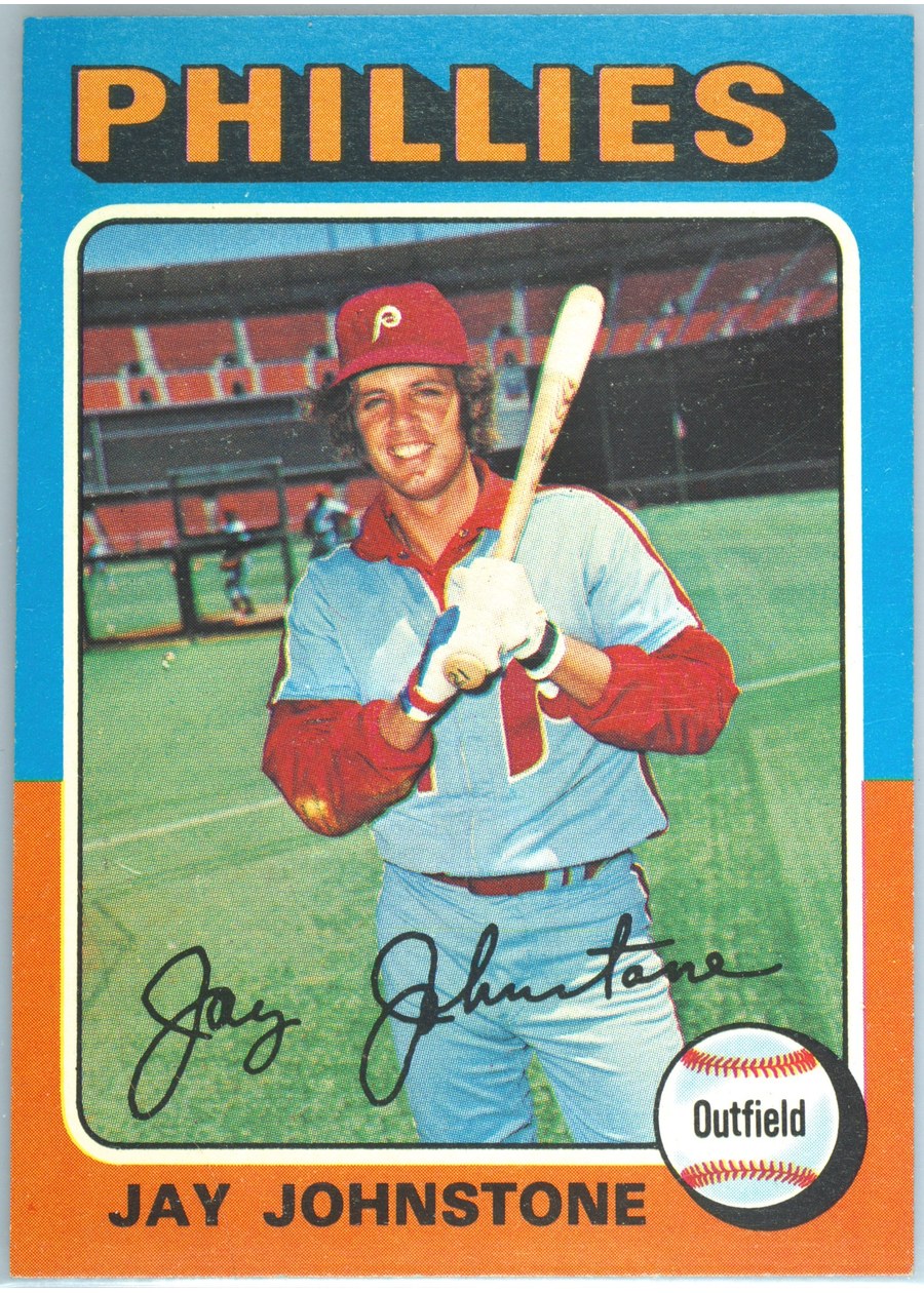 1975 Topps #242 Jay Johnstone, Philadelphia Phillies