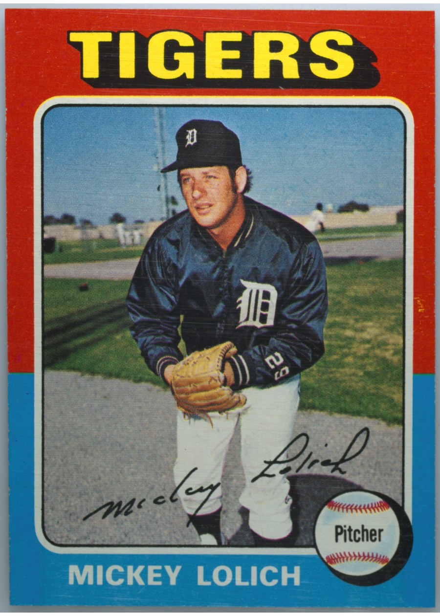 1975 Topps #245 Mickey Lolich, Detroit Tigers