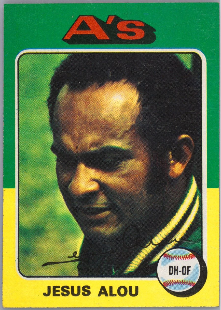1975 Topps #253 Jesus Alou, Oakland Athletics