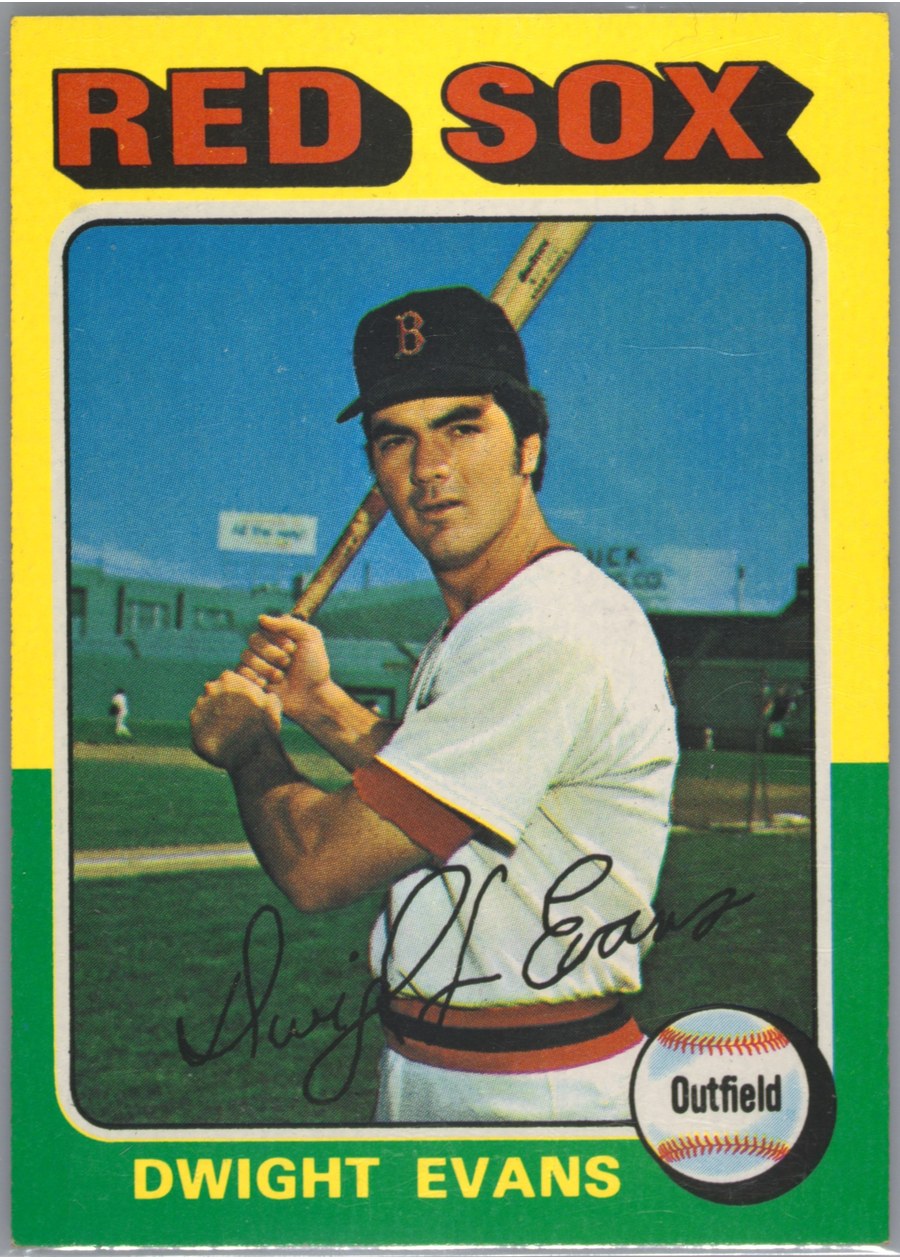 1975 Topps #255 Dwight Evans, Boston Red Sox