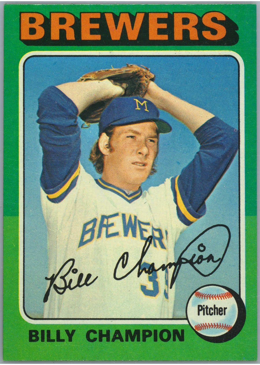 1975 Topps #256 Billy Champion, Milwaukee Brewers