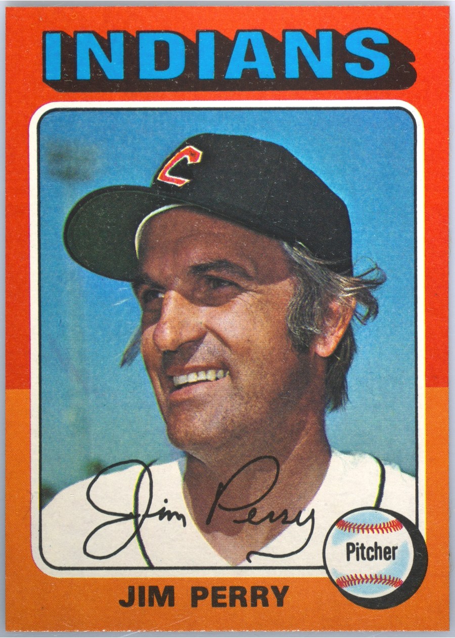 1975 Topps #263 Jim Perry, Cleveland Indians