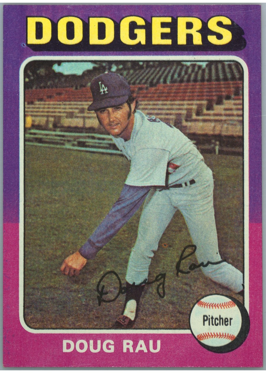 1975 Topps #269 Doug Rau, Los Angeles Dodgers