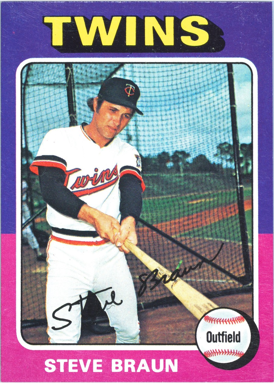 1975 Topps #273 Steve Braun, Minnesota Twins