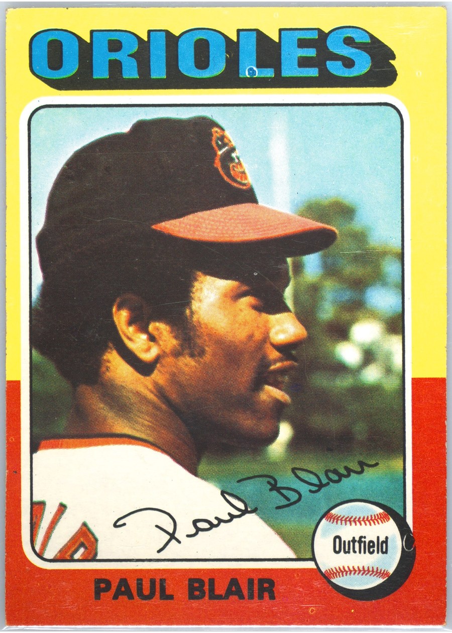 1975 Topps #275 Paul Blair, Baltimore Orioles