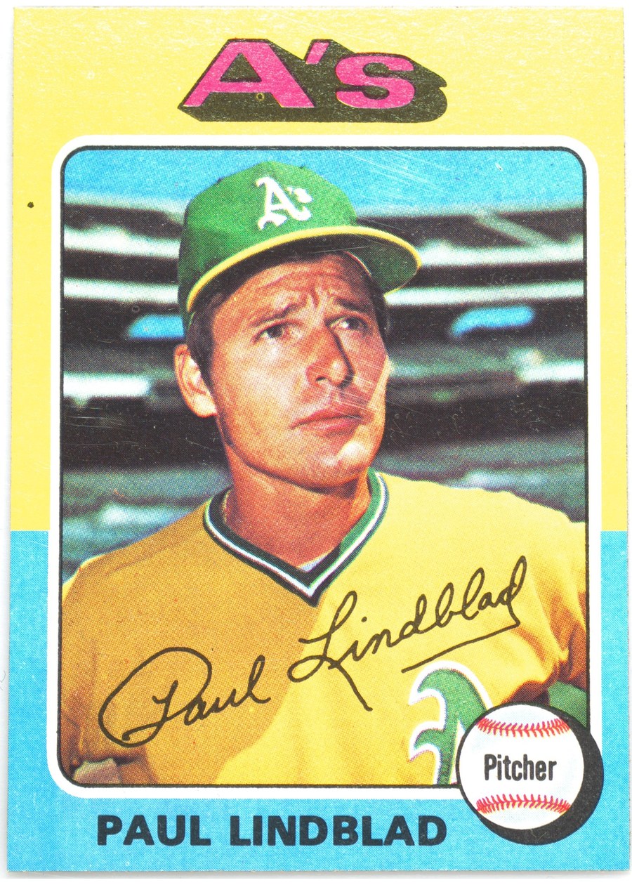 1975 Topps #278 Paul Lindblad, Oakland Athletics