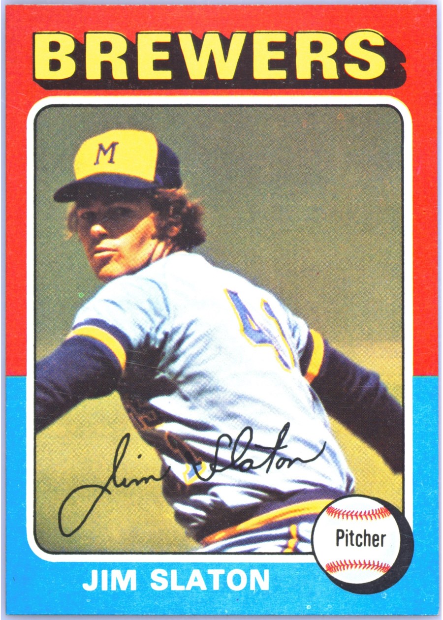 1975 Topps #281 Jim Slaton, Milwaukee Brewers