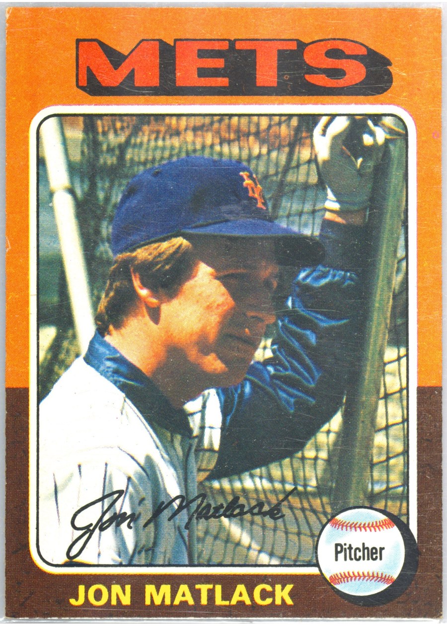 1975 Topps #290 Jon Matlack, New York Mets