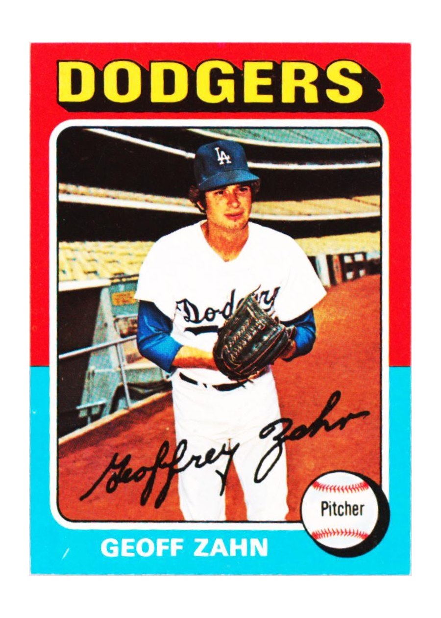 1975 Topps #294 Geoff Zahn, Los Angeles Dodgers