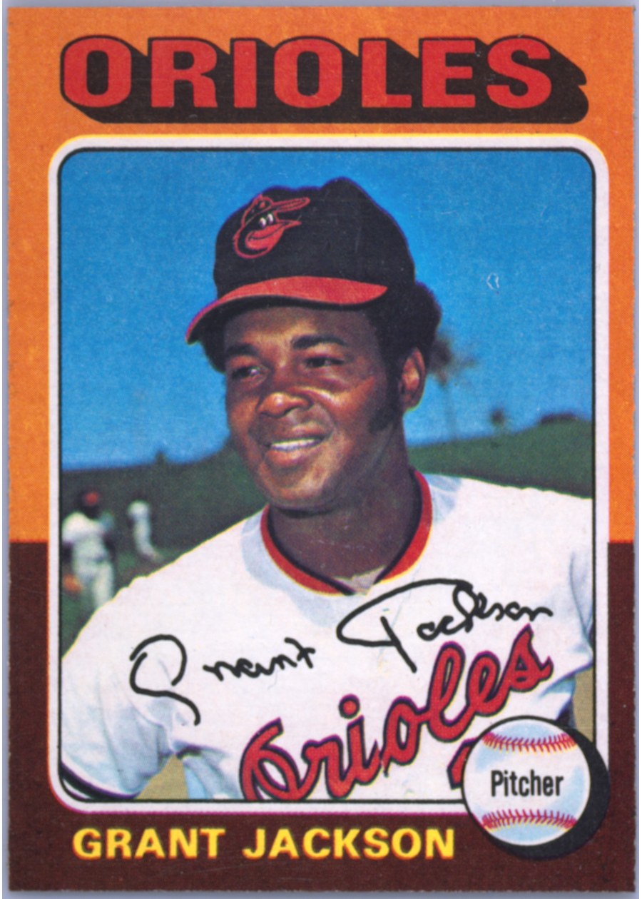 1975 Topps #303 Grant Jackson, Baltimore Orioles