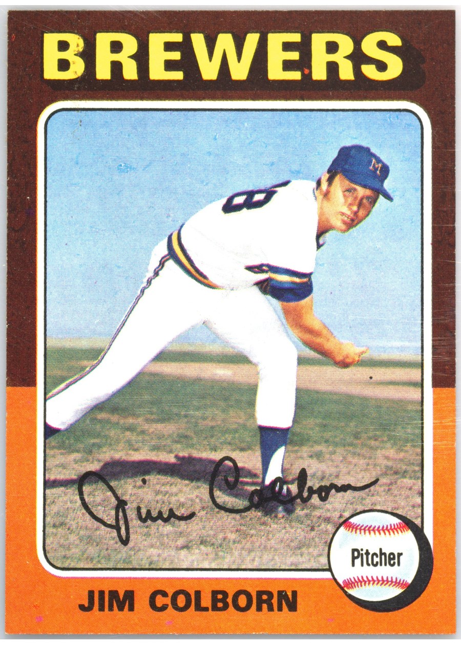 1975 Topps #305 Jim Colborn, Milwaukee Brewers
