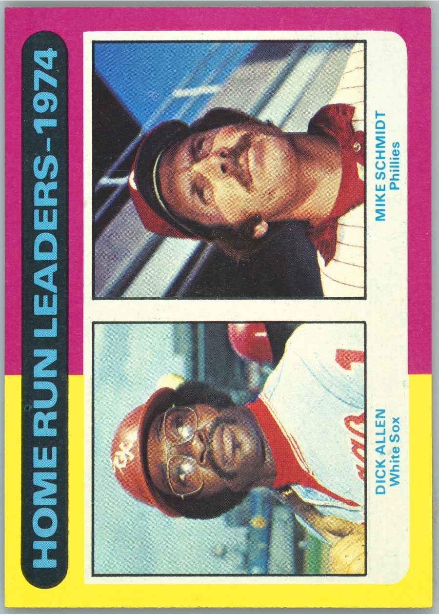 1975 Topps #307 1974 Home Run Leaders, Chicago White Sox