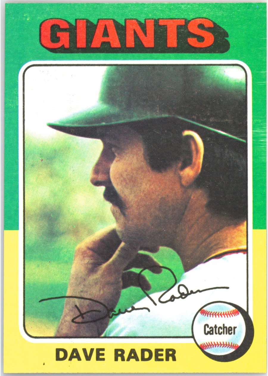 1975 Topps #31 Dave Rader, San Francisco Giants