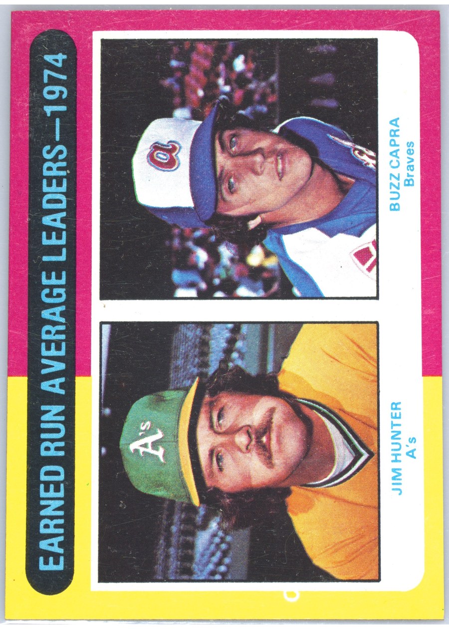 1975 Topps #311 1974 ERA Leaders, Oakland Athletics