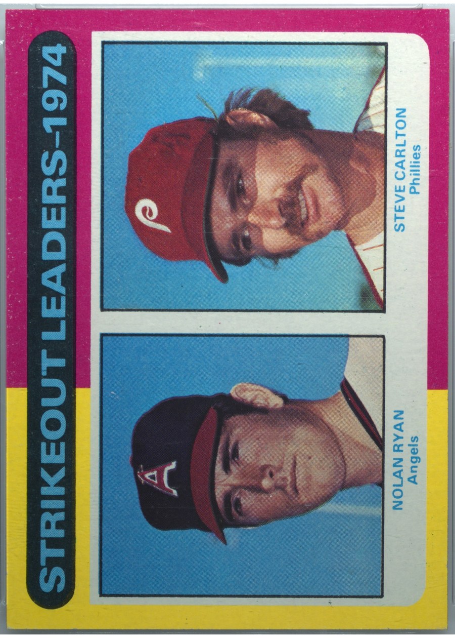 1975 Topps #312 1974 Strikeout Leaders, California Angels