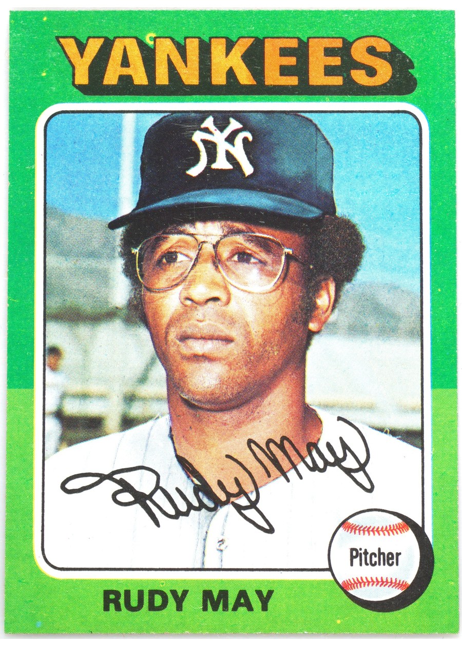 1975 Topps #321 Rudy May, New York Yankees