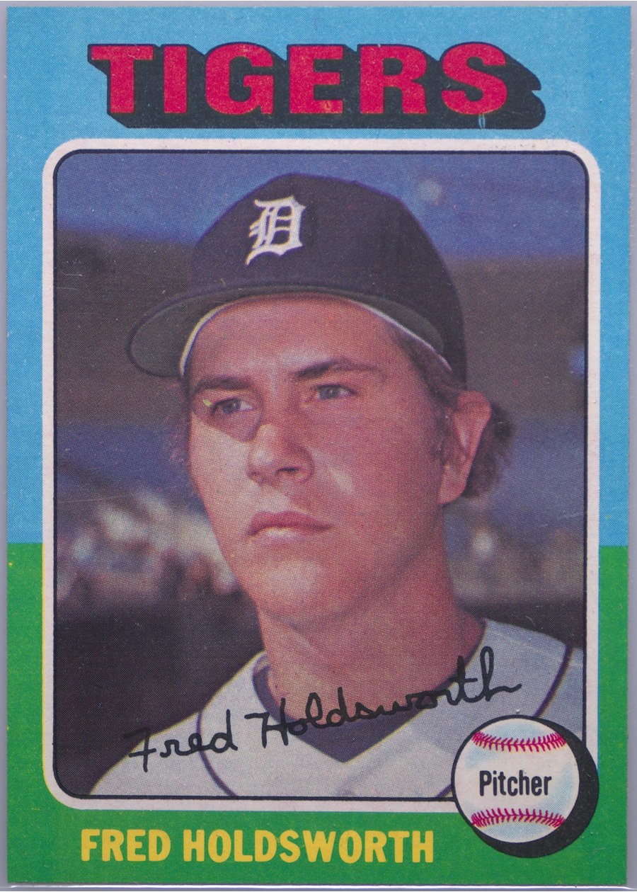 1975 Topps #323 Fred Holdsworth, Detroit Tigers