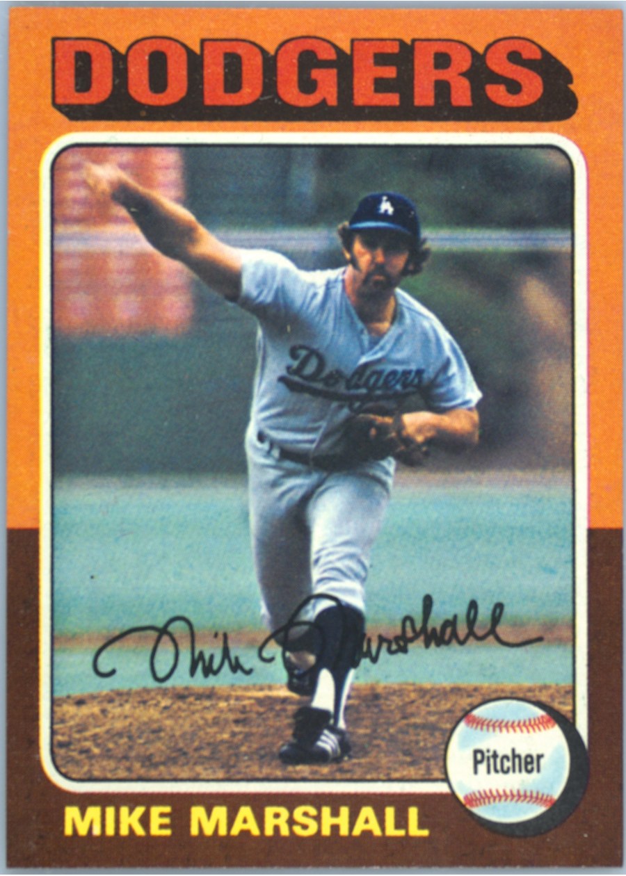 1975 Topps #330 Mike Marshall, Los Angeles Dodgers