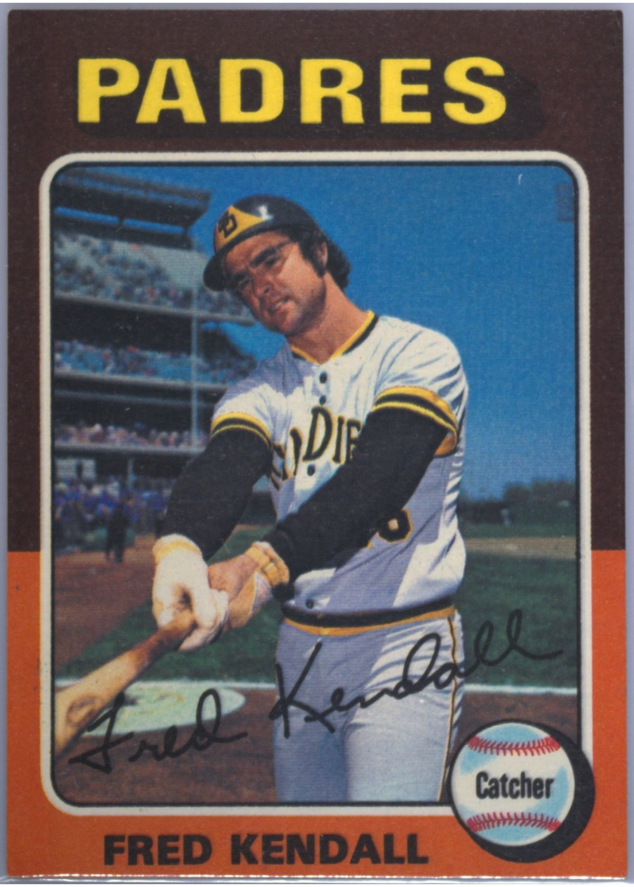 1975 Topps #332 Fred Kendall, San Diego Padres