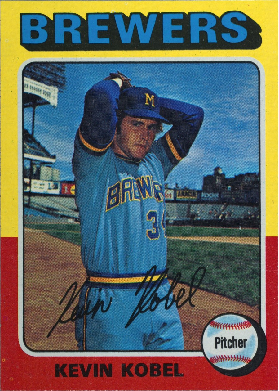 1975 Topps #337 Kevin Kobel, Milwaukee Brewers