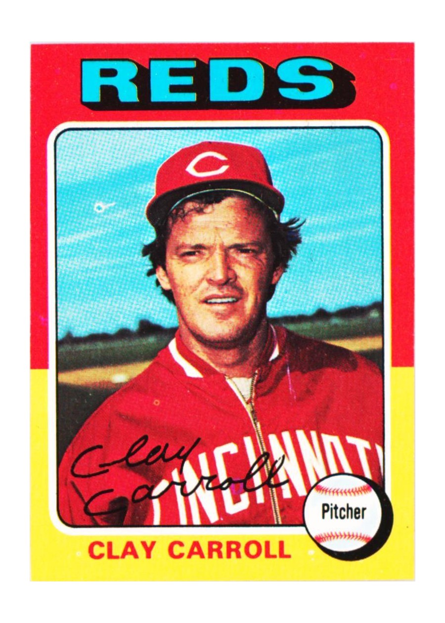 1975 Topps #345 Clay Carroll, Cincinnati Reds
