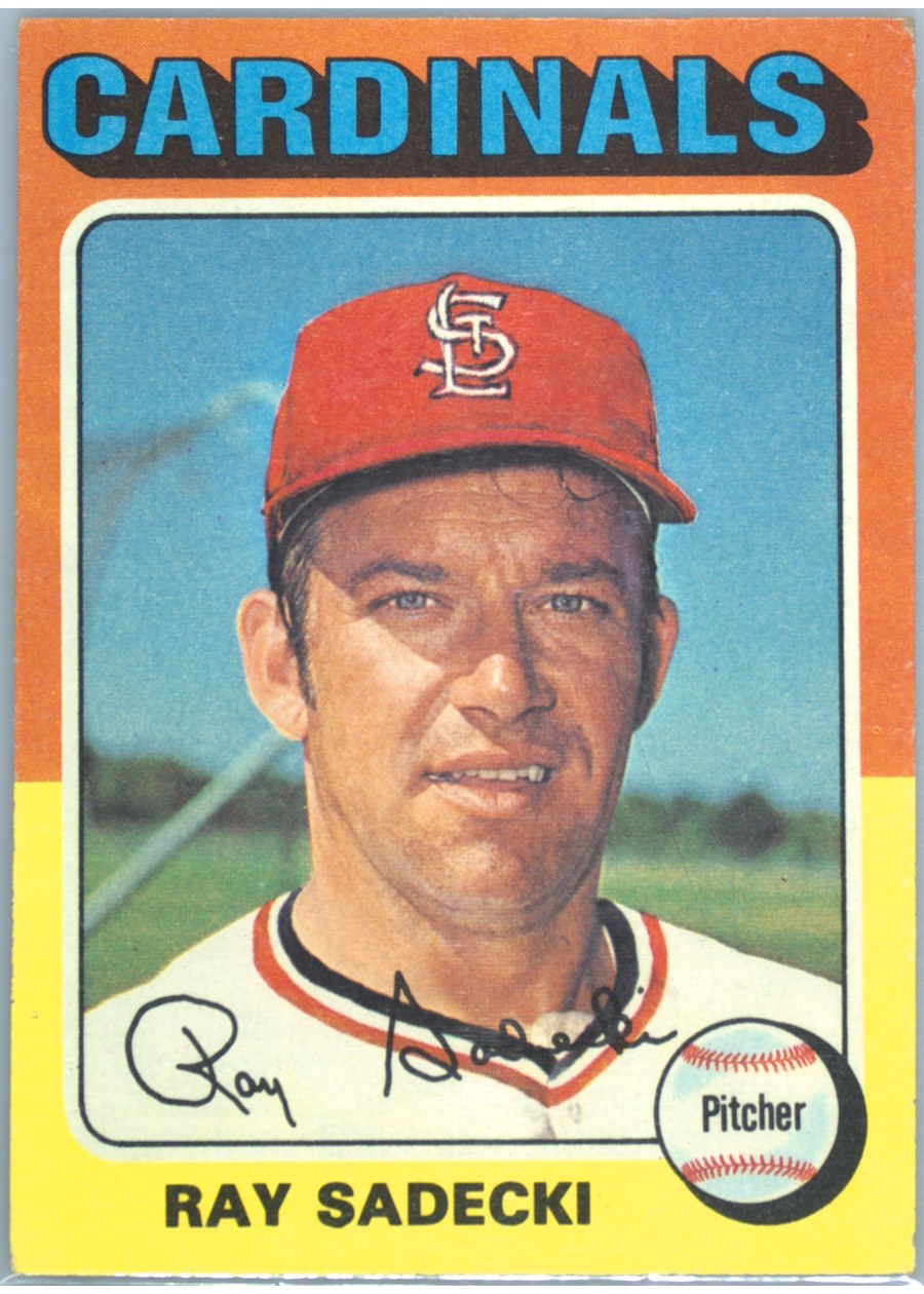 1975 Topps #349 Ray Sadecki, St. Louis Cardinals
