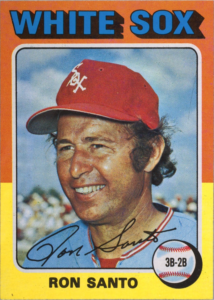 1975 Topps #35 Ron Santo, Chicago White Sox