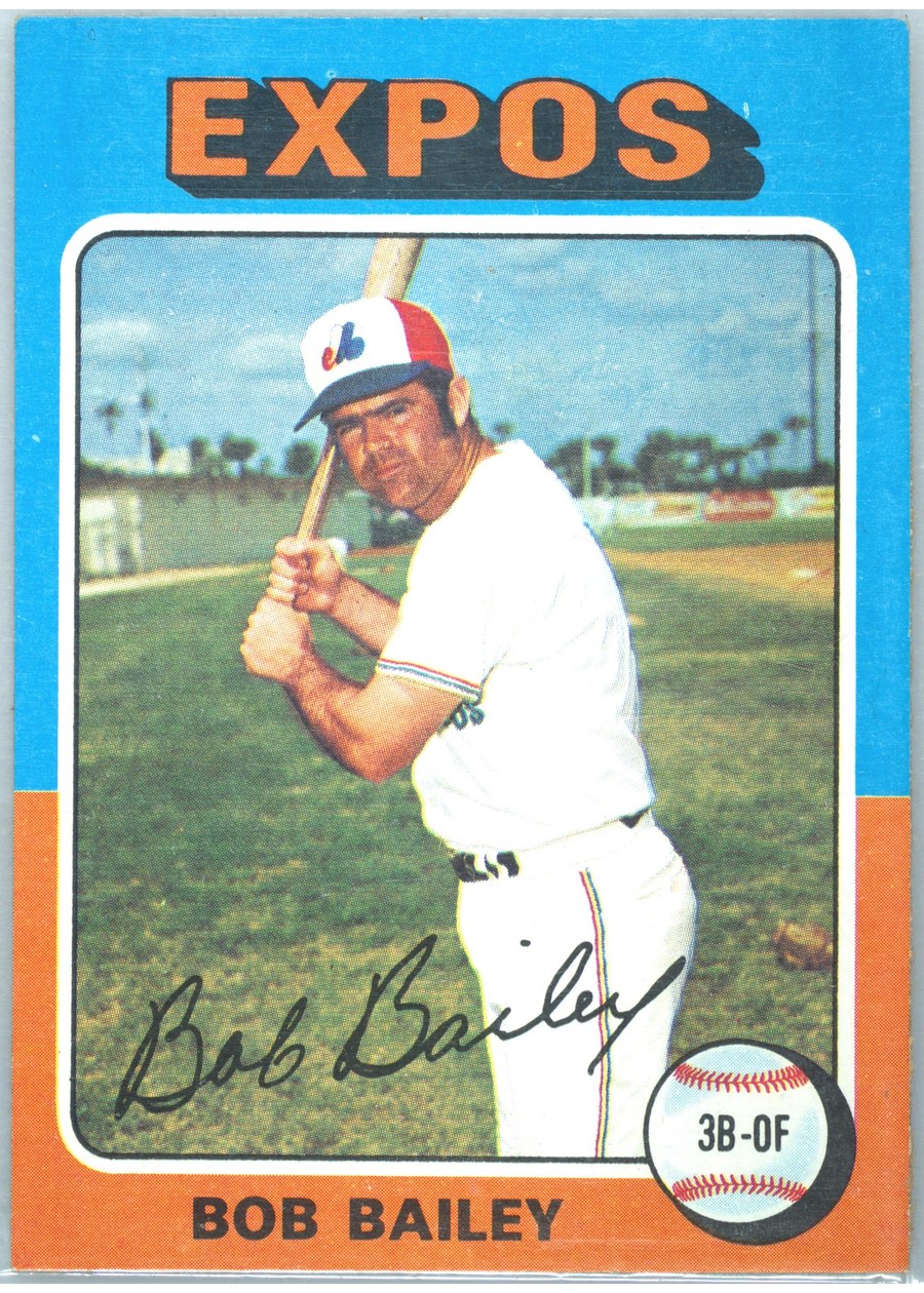 1975 Topps #365 Bob Bailey, Montreal Expos