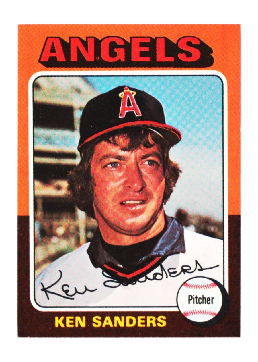 1975 Topps #366 Ken Sanders, California Angels