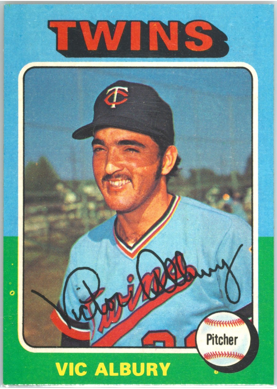 1975 Topps #368 Vic Albury, Minnesota Twins