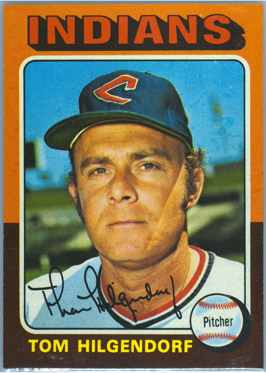 1975 Topps #377 Tom Hilgendorf, Cleveland Indians