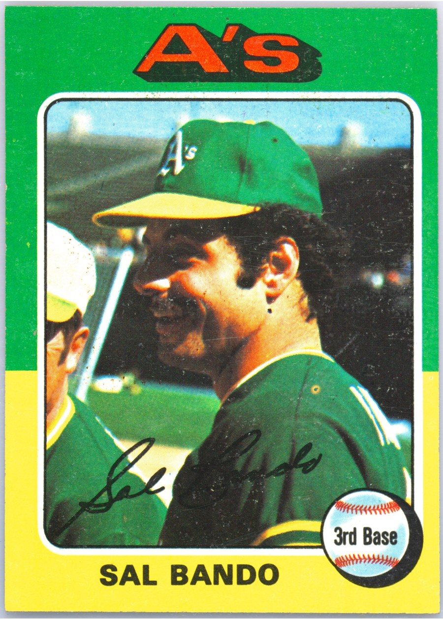 1975 Topps #380 Sal Bando, Oakland Athletics