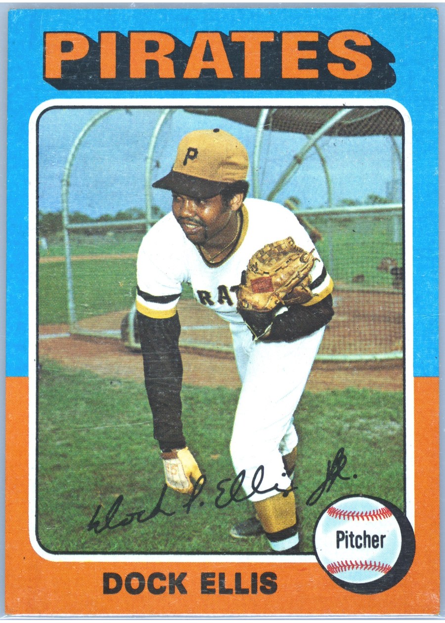 1975 Topps #385 Dock Ellis, Pittsburgh Pirates