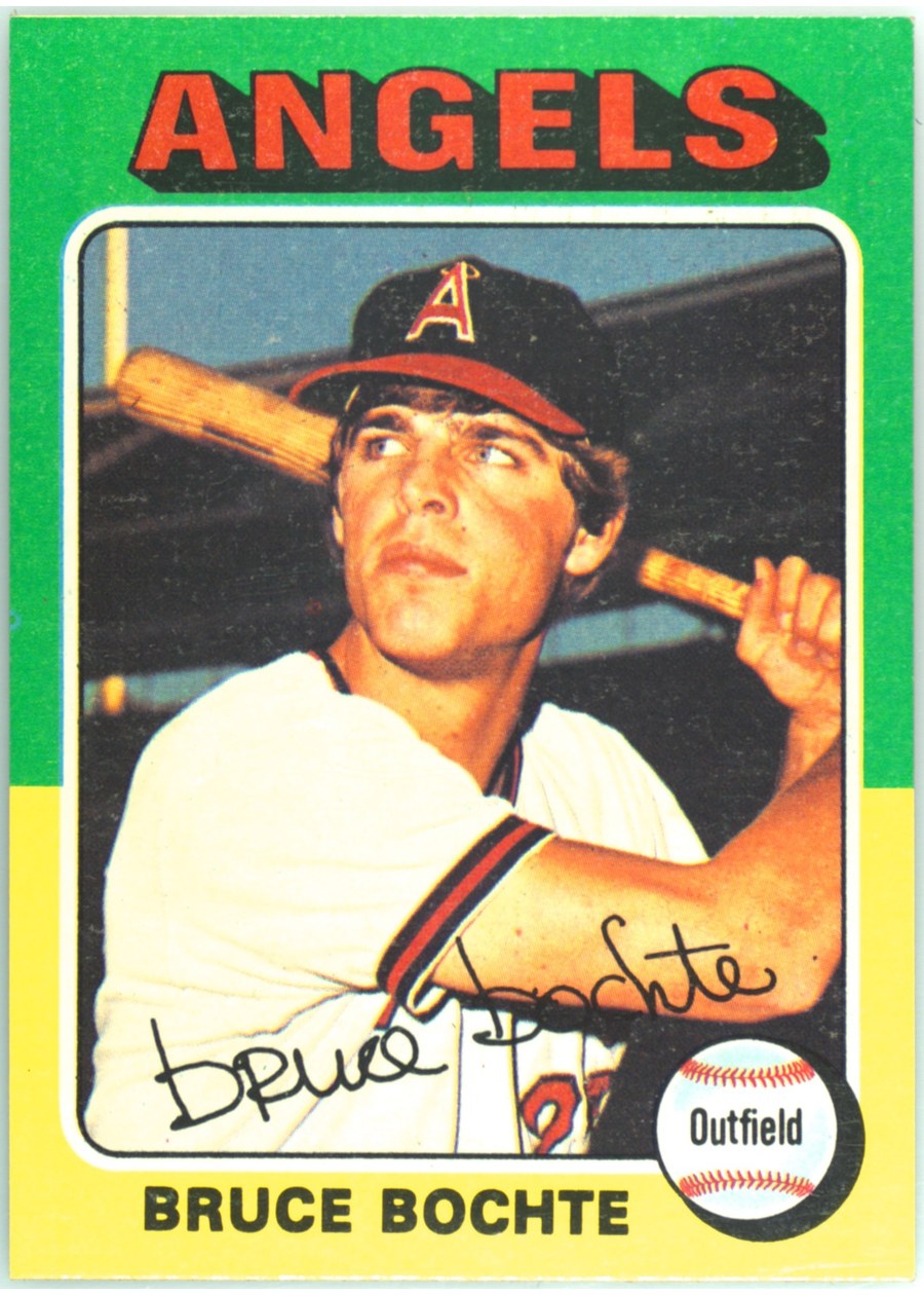 1975 Topps #392 Bruce Bochte, California Angels